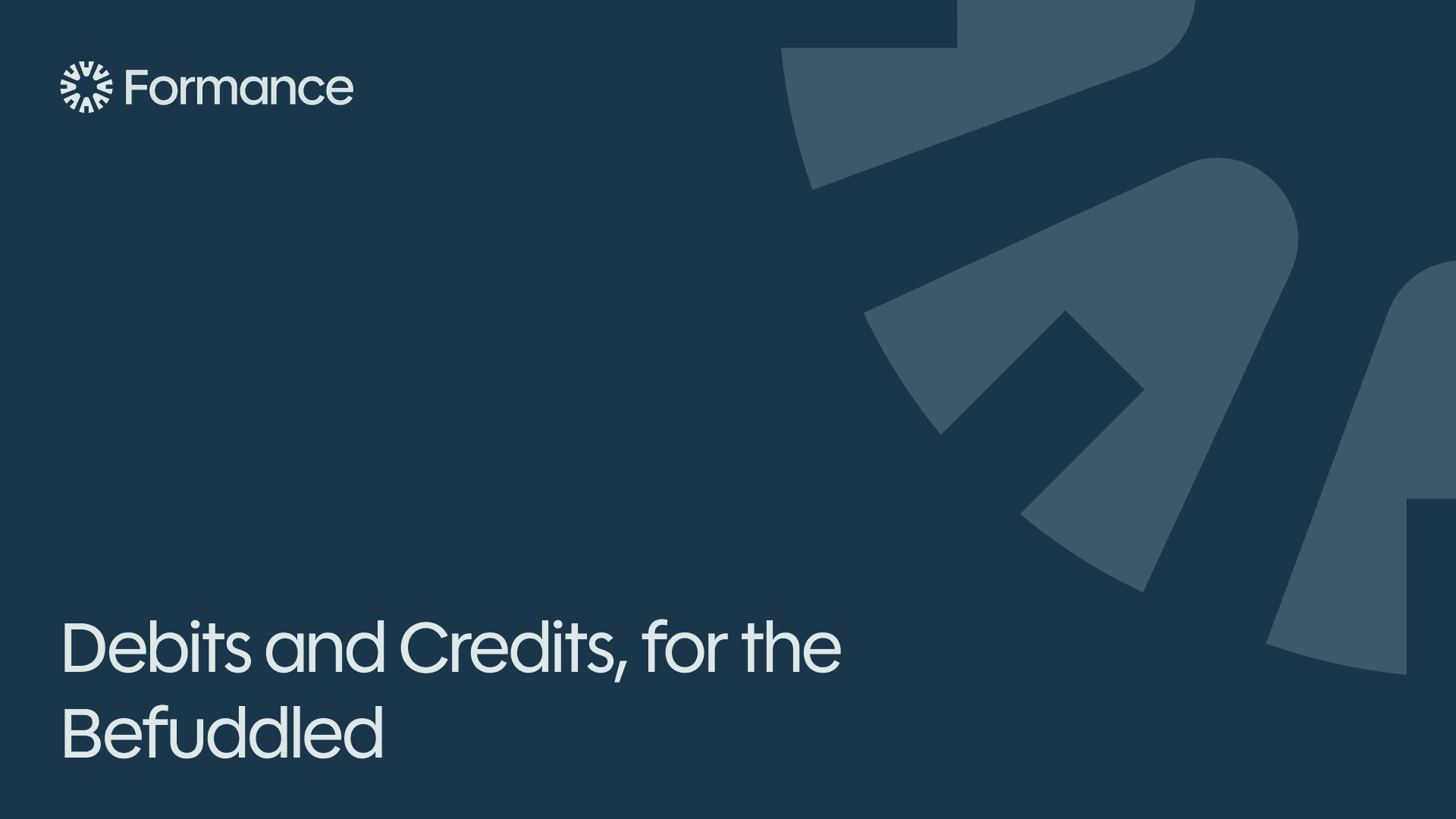 Debits and Credits