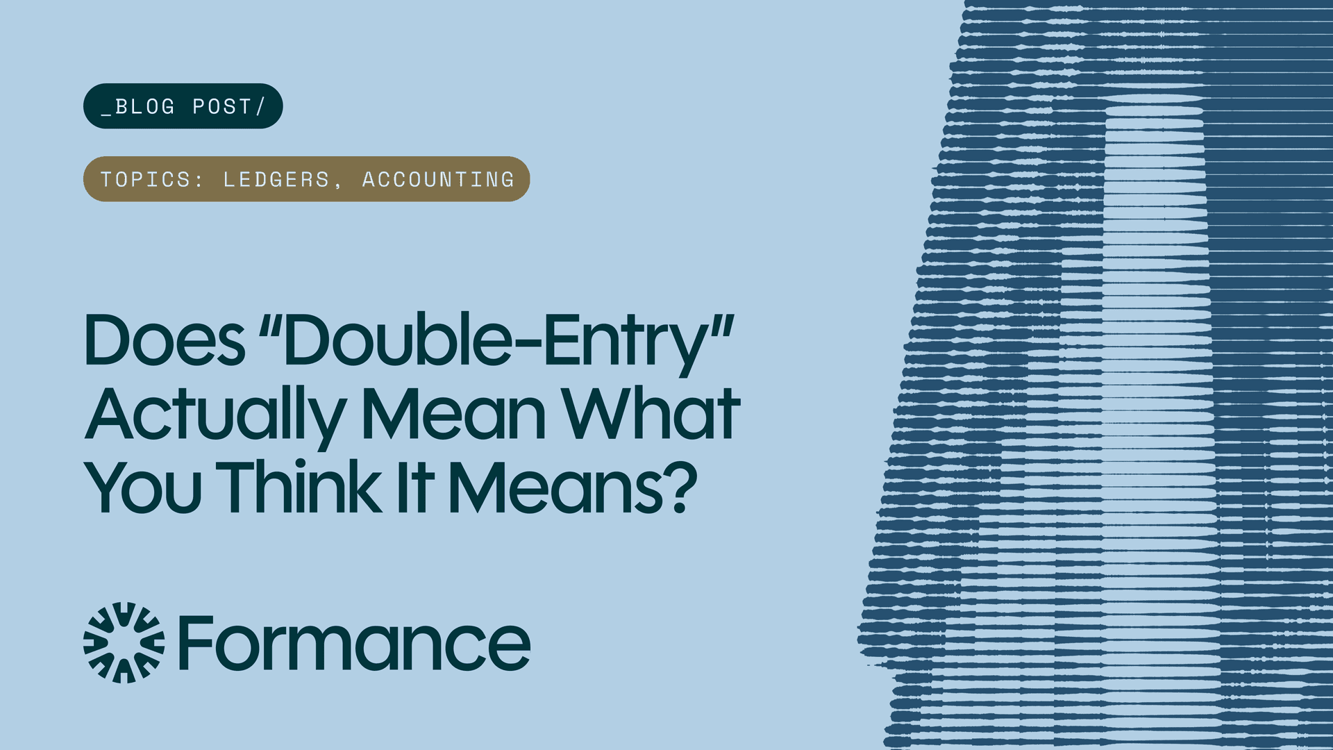 Defining Double Entry