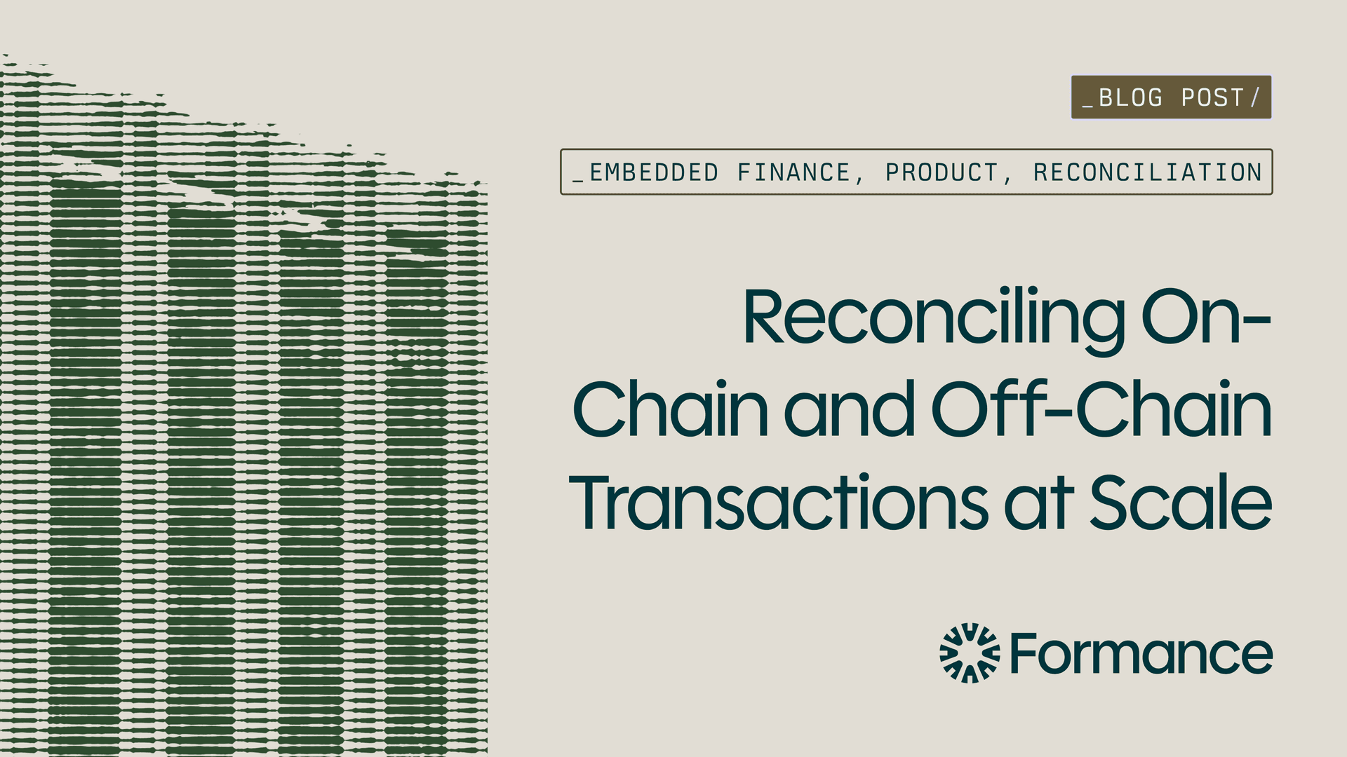 Reconciling On-Chain and Off-Chain Transactions at Scale